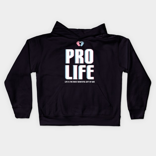 pro life Kids Hoodie by olivia parizeau